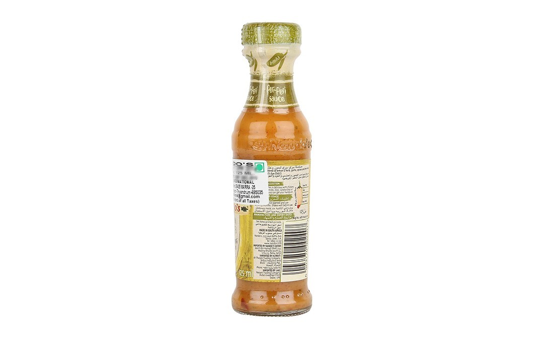 Nando's Lemon & Herb Peri-Peri Sauce    Glass Bottle  125 millilitre